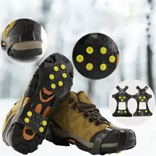 1/2 pièce(s) Crampons d'escalade à 10 dents, antidérapants, Crampons d'alpinisme unisexes pour bottes, Crampons à neige pour marche et randonnée