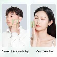 100 hojas de papel absorbente de aceite facial, refrescante y controlador de grasa sin brillo aceitoso - Multicolor - Ver 6