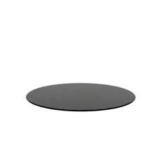 Tapa de mesa redonda de vidrio templado de 30 pulgadas, vidrio negro de 1/4 pulgada de espesor con borde pulido redondo - Negro + vidrio templado como en la imagen - Ver 10