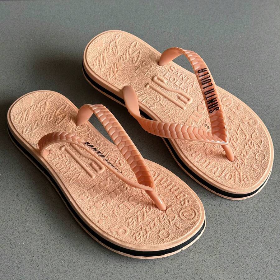 Papete Confort SL Flip Flop Sandal New Comfortable Sandal - Màu Cam san hô - Xem 1