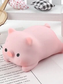 1 件小猪玩偶，手掌捏捏压力缓解玩具，表情古怪的小猪玩偶，适合收藏玩具 - 粉色 - 查看 2
