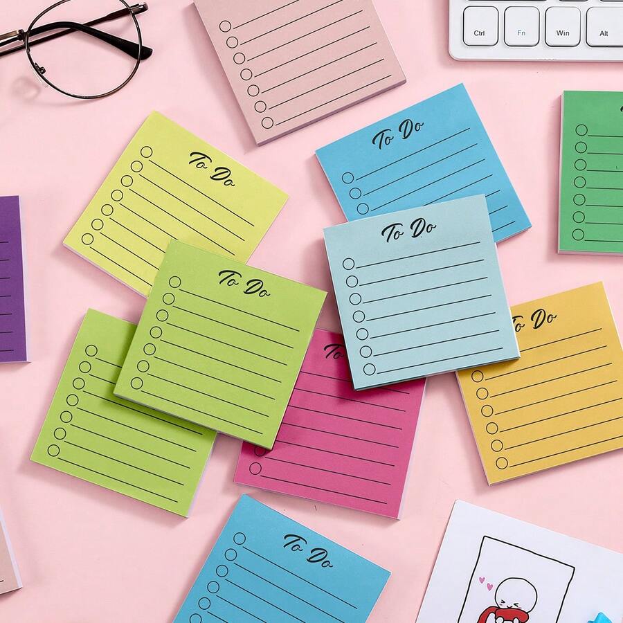 Post It Notes 3x3 Cute And Aesthetic Sticky Notes Planner Notepad 50
