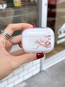 1 Ốp tai nghe trong suốt họa tiết hoa anh đào nữ tính tương thích với Airpods 1/2, AirPods Pro, AirPods 3, AirPods Pro (Thế hệ thứ 2) - Nhiều màu - Xem 3