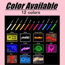 定制 LED 霓虹灯小夜灯，适用于儿童房墙壁装饰，定制霓虹灯标志，可定制霓虹灯标志，个性化霓虹灯标志，适用于生日派对礼物游戏室家庭可调光灯标志（12-20 英寸）婴儿淋浴家庭装饰礼物冬夜礼物返校冬季礼物创意男孩女孩情人节 - 白色 - 查看 9