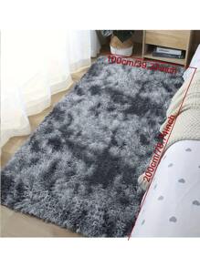 1 Piece Fluffy Plush Bedroom Living Room Area Rug Super Soft Fuzzy Tie-Dyed Plush Floor Mat Lightweight Long-Pile Carpet Modern Home Decor