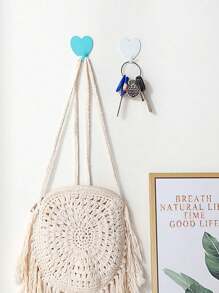 Móc treo tường hình trái tim, Móc treo không đục lỗ màu hồng dùng để trang trí nhà cửa, Quà tặng ngày lễ tình nhân, Móc treo chìa khóa tự dính, Nhà cửa, Trang trí, Kệ treo tường, Đồ dùng nhà bếp, Phụ kiện nhà bếp cho gia đình - Nhiều màu - Xem 5