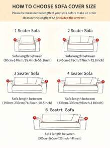 1pc High Elastic Solid Color Plush Fabric Stretch Sofa Cover, All Inclusive Anti-Scratch Anti-Slip Washable Couch Slipcover For 1/2/3/4/5 Seat Sofa In Living Room