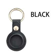 AirTag Protective Leather Case Keychain Compatible With Apple Airtags Holder, Tracker Cover With Airtag Key Ring Compatible New AirTag Dog Collar