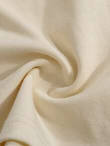 男士时尚卡其色卡通人物圆领短袖 T 恤 - 卡其色 - 查看 5