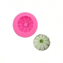 1 件海洋主题贝壳、海胆形状软糖、巧克力、饼干、烘焙、树脂模具，用于 DIY 蛋糕装饰、芳香疗法 - 粉色 - 查看 3