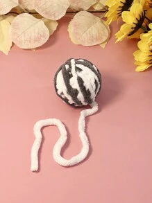Juguete para mascotas para gatos, colorida bola de hilo tejida a mano con cascabel, solo para uso de mascotas