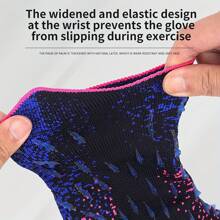 足球守门员手套 强力抓握，高性能守门员手套，透气足球守门员手套，适合青少年和成人 - 彩色 - 查看 4