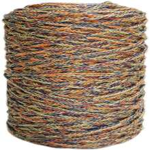 1PCS 200g 7.1oz Soild Color Hollow Knitted Crochet Yarns Nylon Cord Polyester Thread Round Rope Yarns For DIY Handbag Purse Basket Crochet Bag Fabric Yarn - 彩色 - 查看 1