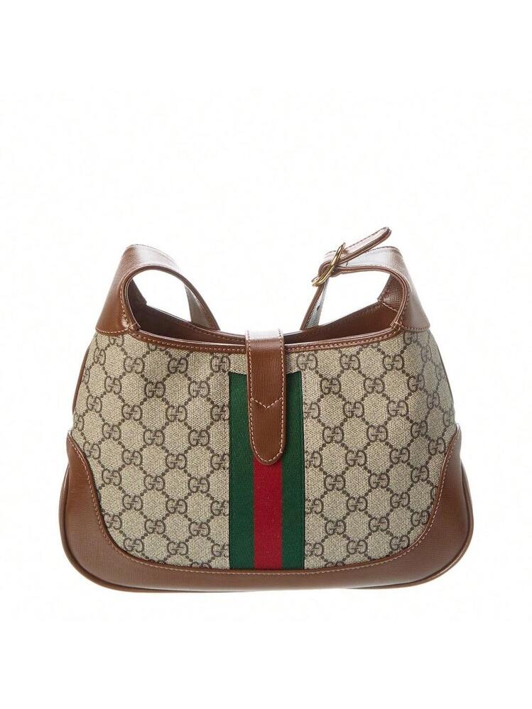 Gucci Jackie 1961 Small GG Canvas & Leather Shoulder Bag | SHEIN USA