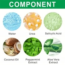 Kem dưỡng chân bạc hà 60ml, tẩy tế bào chết và nuôi dưỡng, với chiết xuất lô hội, chiết xuất bạc hà, axit salicylic, dưỡng ẩm và nuôi dưỡng chân, phù hợp với mọi loại da - trắng - Xem 10