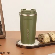 1 件不锈钢真空保温瓶、咖啡杯、高品质便携式水瓶，适合户外露营、旅行、运动，男女皆宜 - 彩色 - 查看 9