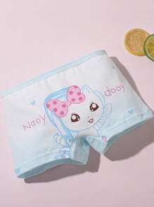 4 件套独角兽印花柔软透气男童内裤，适合女孩、幼儿和小女孩 - 黃色 - 查看 3