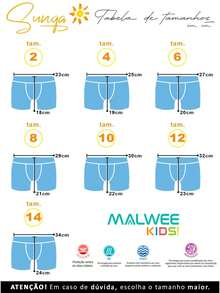 Children's Slip Trunks Boy Summer Printed Blue Monsters Malwee Beach Holiday - 藍色 - 查看 2