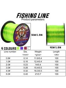 SOUGAYILANG Dây câu cá bằng nylon 100m 0,14mm-0,4mm Dây câu cá bằng nylon dùng cho cá chép - Màu tím - Xem 5