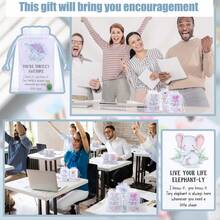 90 Pcs Mixed Animal Thank You Gift Set, Includes Resin Toys, Thank You Cards, And Bags, Ideal For Employee Appreciation, Graduation, Birthday, Christmas, Wedding - Nhiều màu - Xem 3