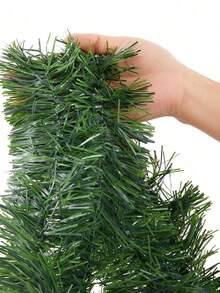 16 Ft Garland For Christmas Decorations, Non-Lit Green Soft Christmas Garland For Outdoor Or Indoor Use, Artificial Greenery Garland For Holiday Home Stairs Fireplaces Decor - 樣式1 - 查看 8
