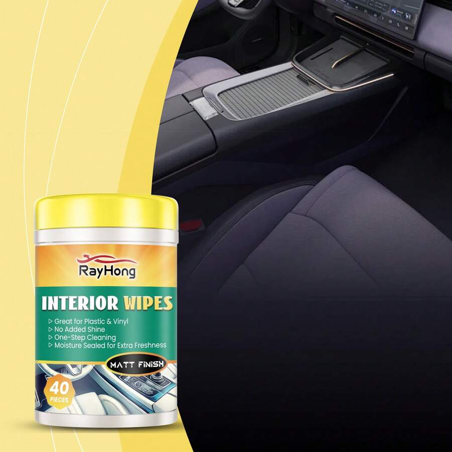 Car Interior Cleaning Wet Wipes Effectively Removes Stains, Cleans