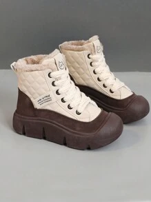 Women's New Sports Outdoor Snow Boots, Fluffy Lined, Thick, Comfortable, Anti-Slip, Versatile For Winter