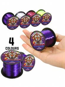 SOUGAYILANG Dây câu cá bằng nylon 100m 0,14mm-0,4mm Dây câu cá bằng nylon dùng cho cá chép - Màu tím - Xem 3