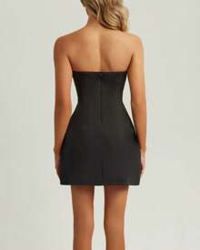 Women's Short Tailored Dress - Blanco - Ver 2