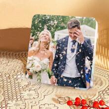 1 件定制亚克力照片块 - 个性化透明图片展示，适用于婚礼、生日、单身派对、毕业典礼等 - 感恩节、情人节、父亲节和母亲节的优雅纪念品装饰