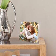 1 件定制亚克力照片块 - 个性化透明图片展示，适用于婚礼、生日、单身派对、毕业典礼等 - 感恩节、情人节、父亲节和母亲节的优雅纪念品装饰