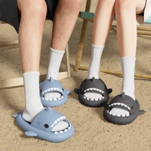 Pantuflas del hogar mujeres hombres suaves acolchadas zapatillas casa antideslizantes cómodas para uso diario interior hogar descanso invierno verano materiales resistentes - Negro - Ver 8