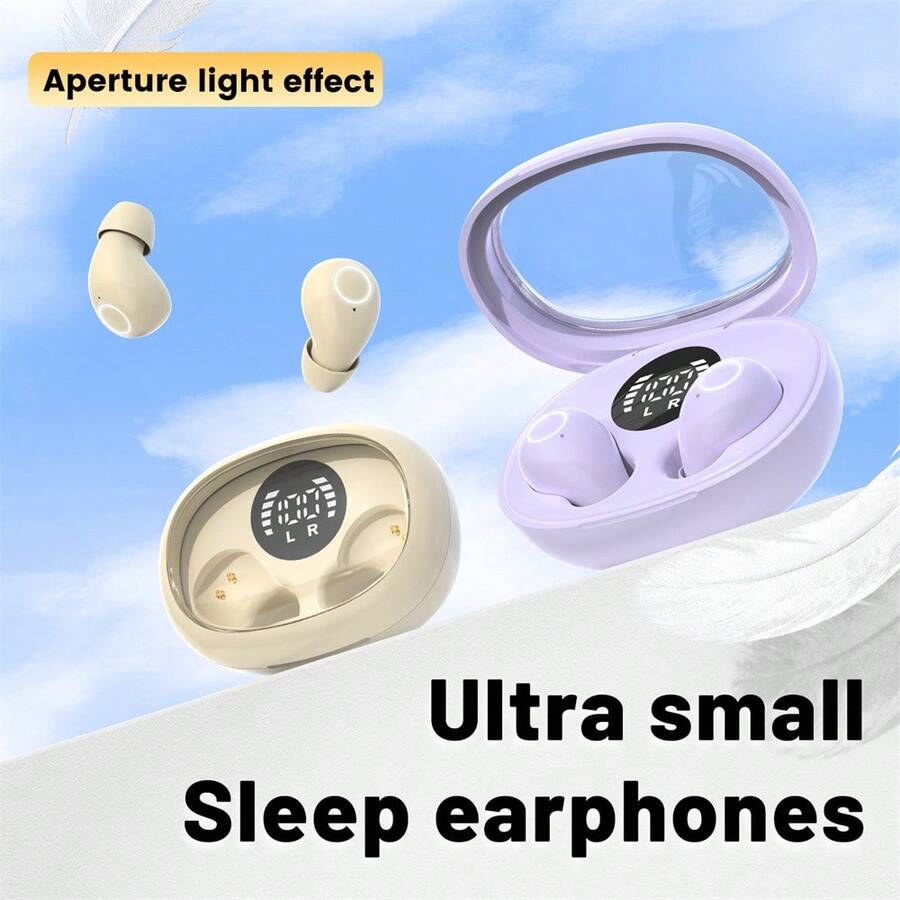 Small Wireless Headphones 5.4 Bluetooth Headset Small Earbuds Sleep