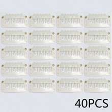 20/40 Pieces Hair Clips Hair Extensions Snap Clip For Women Metal Wig Comb Clips For Hair Extensions