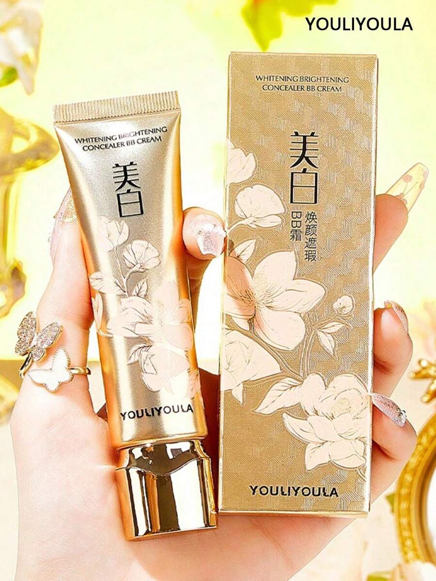YOULI YOULA 1 件 YOULIYOULA 美白活肤遮瑕 BB 霜隔离液粉底液提亮肤色 - 白色 - 查看 1