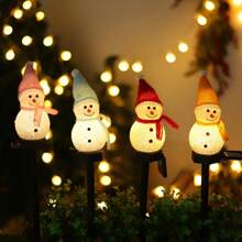 1/2PCS/Set Solar Snowman Lawn Light Garden Christmas Atmosphere Landscape Lamp Waterproof Suitable For Outdoor Garden Courtyard Ground Patio Festival Party Christmas Decoration(Red/Yellow/Blue/Pink/Green Snowman)Christmas Decor Christmas Gift Thanksgiving Christmas Tree Decor Ornaments Christmas Light Bedroom Decor Home Decor Party Decor Holiday Festival Room Decor Christmas Decoration XMAS Decor Christmas Tree Gift Decor Thanksgiving Wedding Home Decor Home Decor Fall Decor Autumn Decor Birthday Decorations For Gifts Party Supplies Indoor Outdoor Garden Holiday Festival Decor Halloween Decor Wall Decor Halloween Ornaments