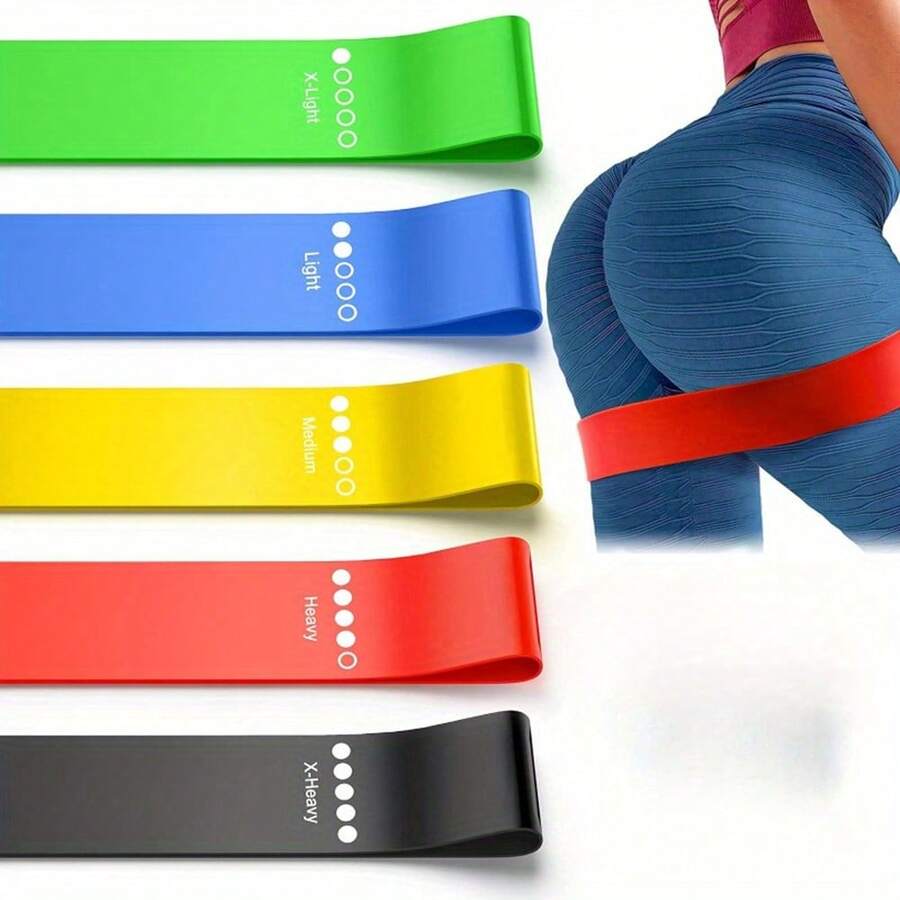 5pcsFitness Resistance Band, Training Tension Band, Used For Hip