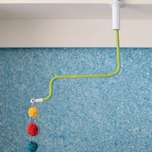 多功能鹦鹉栖木 - 可调节和夹式设计，适用于桌子、椅子和橱柜 | 超长耐用塑料鸟架 - 彩色 - 查看 5