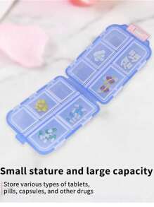 3 Packungen / 1 Packung tragbare Pillendose - ultraportabler wöchentlicher Reise-Pillenorganizer mit automatischem Spender und mehreren Fächern für Pillen, Vitamine und Fischöl - perfekt für Handtasche oder Tasche, kompakter und robuster Medizinbehälter