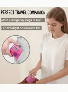 3 Packungen / 1 Packung tragbare Pillendose - ultraportabler wöchentlicher Reise-Pillenorganizer mit automatischem Spender und mehreren Fächern für Pillen, Vitamine und Fischöl - perfekt für Handtasche oder Tasche, kompakter und robuster Medizinbehälter