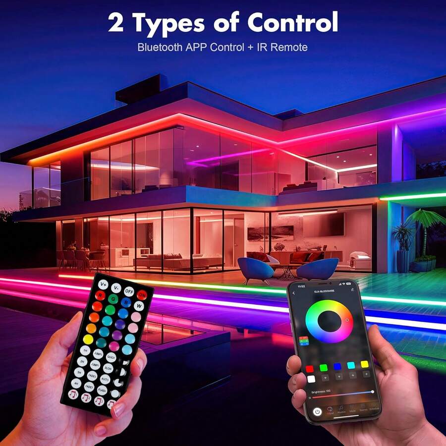 100ft Outdoor Led Strip Lights Waterproof Room Decor, 30m IP68