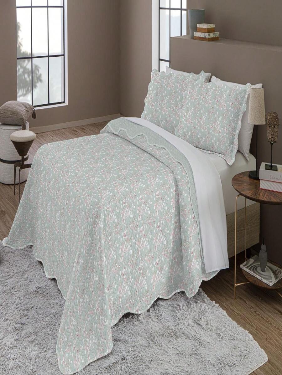 Double-Sided King Size Bedspread Kit 3 Pieces - In 54 - Xem 1