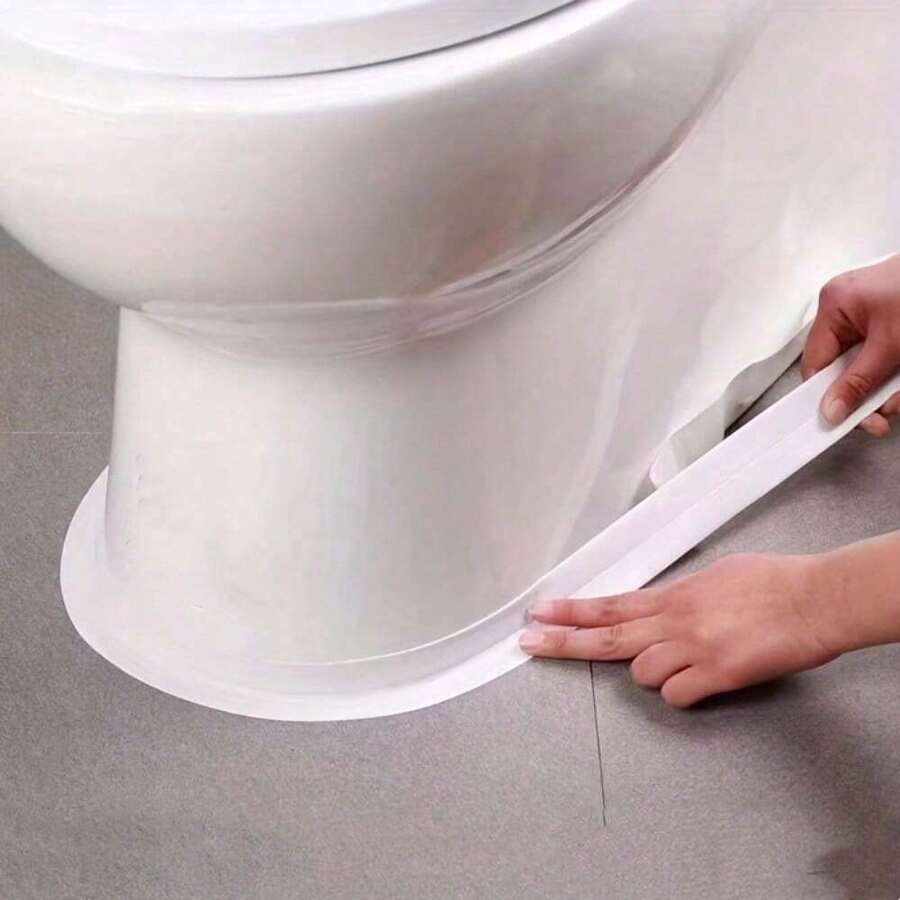 1Pc, Waterproof Mildew-Proof Toilet Caulk Strip, Self-Adhesive Sealing Tape For Kitchen Bathroom, Bathroom Waterproof Tape To Avoid Wet, Kitchen Sink Beautiful Seam Stickers, Upgrade Your Bathroom, 1/3.2M