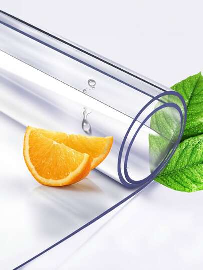 1 sztuka Przezroczysty PVC Ochraniacz na Obrus, Prostokątny Wzór, Wodoodporny I Olejoodporny, Nadaje Się Do Kuchni, Komody, Biurka, Stołu Jadalnego, Domowych Kuchennych Artykułów Jadalnych