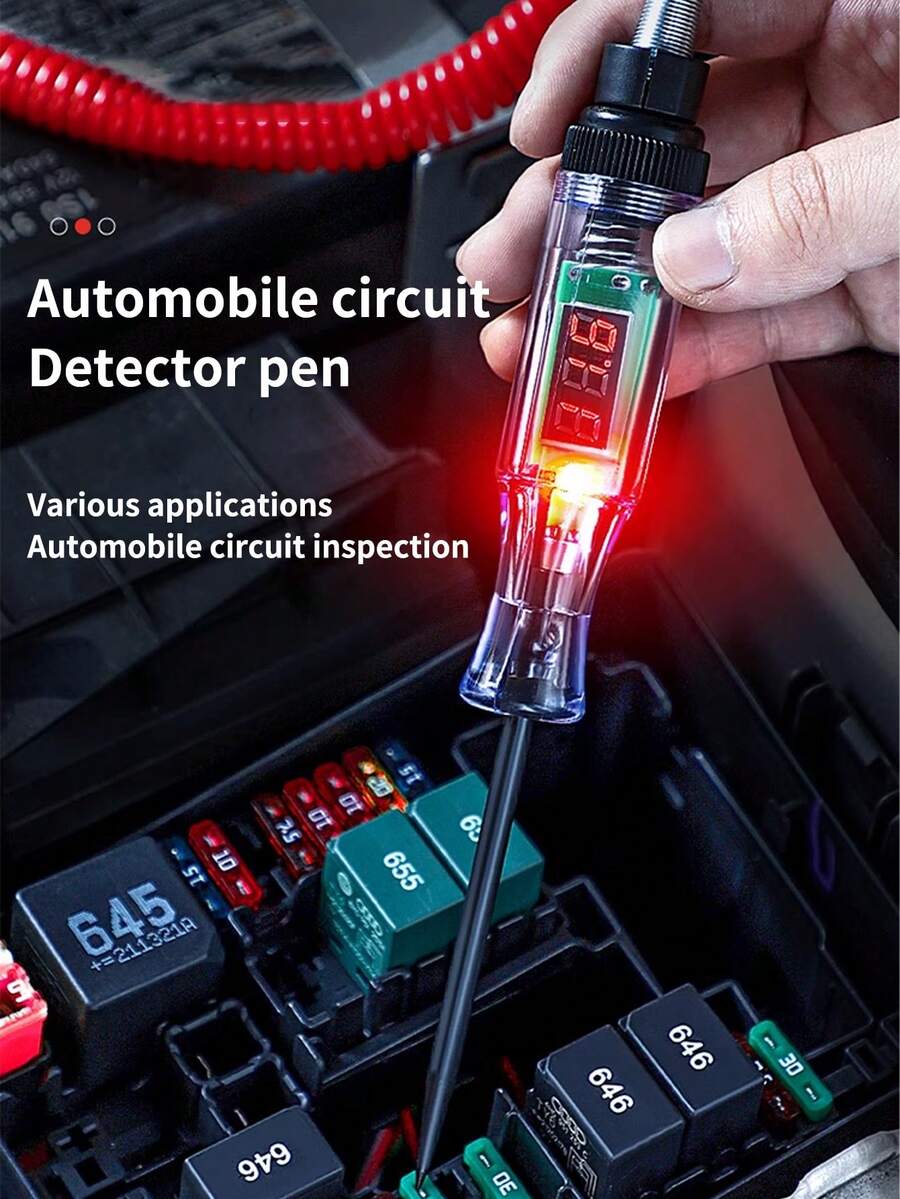5120V Car Truck Voltage Circuit Tester Digital Display Long Probe Pen
