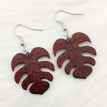1 Cặp Hoa tai hình lá, Trang sức Acrylic phong cách Bohemian, Hoa tai thời trang ngày lễ - Nhiều màu - Xem 15