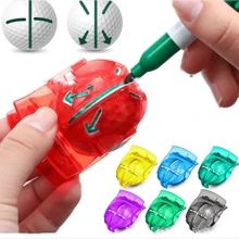 1pc Golf Ball Liner, Golf Ball Alignment Stencil Tool For Marking Ball Lines - Multicolor - View 1