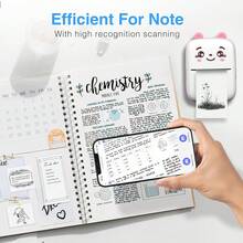 Memoking Sticker Printer - Print Sticker Maker Machine Portable Printer Phone Receipt Printers For Flashcards, Journal, Notes - A8C-bear Printer - View 10