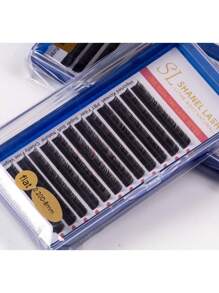 12 Reihen klassische flache elliptische Wimpern aus Kaschmir 0,20 0,25 0,15 J C D Curl matte schwarze elliptische gespaltene Spitzen klassische flache Wimpernverlängerung 8-15 mm super matte extrem weiche Seide flache Wimpernverlängerung Einzelfasern, Kunstfell-Flach-Wimpern, Wimpernbüschel, Einzelwimpern, Wimpern, Falsche Wimpern