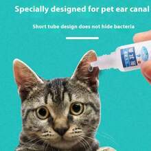 1 lọ nhỏ tai cho thú cưng được thiết kế đặc biệt để loại bỏ bụi bẩn và dầu cho mèo/chó, mỗi lần 2-3 giọt, cứ sau 2-3 ngày, chỉ mất 1 tuần để sạch hoàn toàn! - Nhiều màu - Xem 1